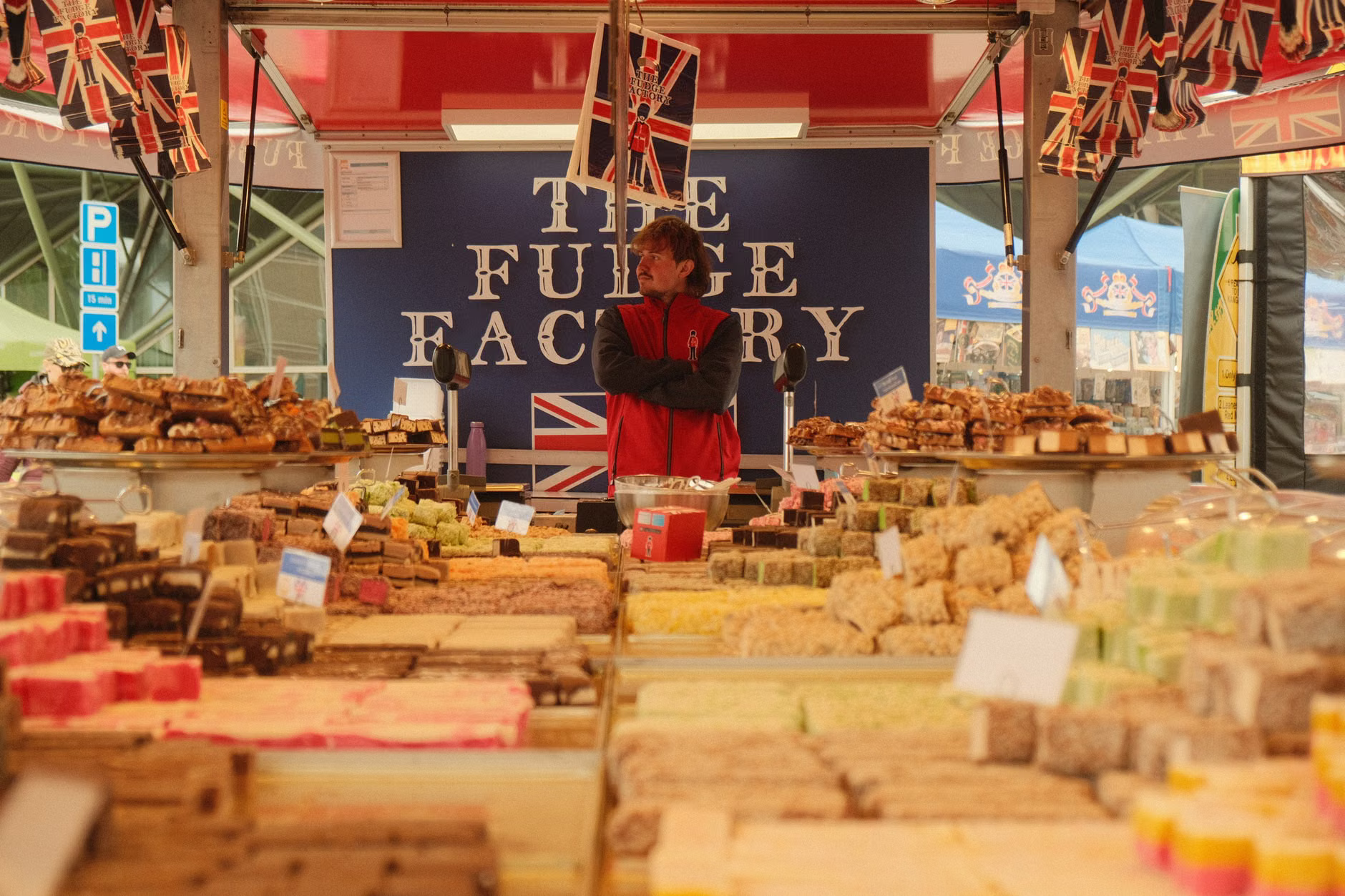 small food festival stalls