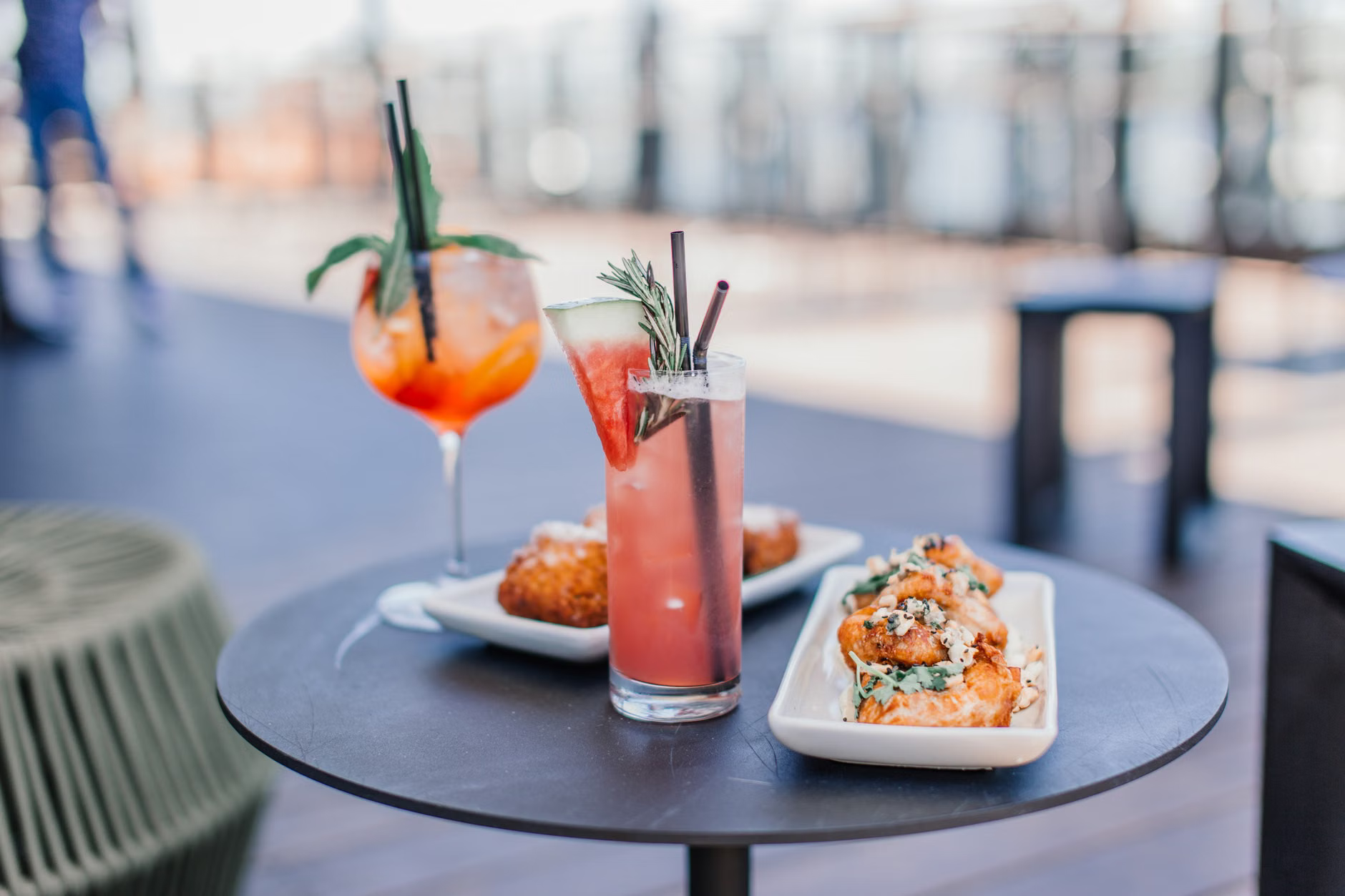 rooftop bar cocktail