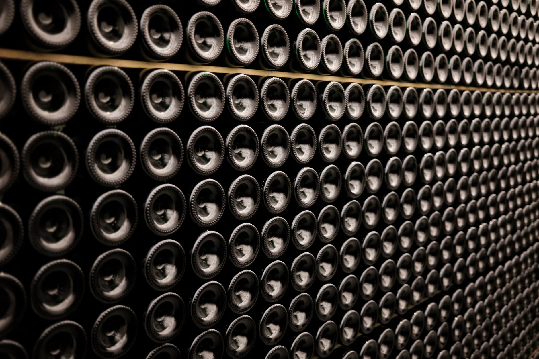 old wine cellar bottles