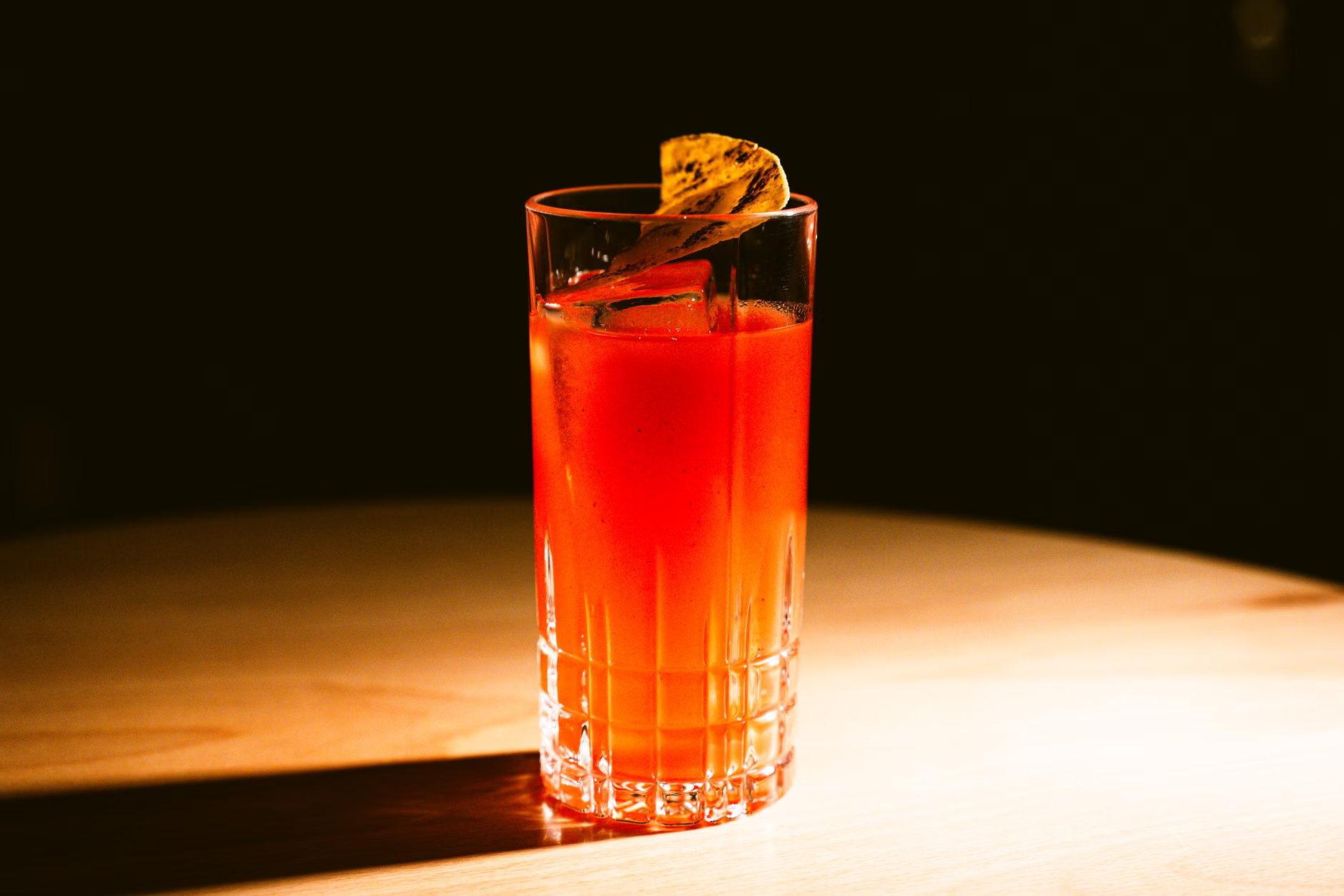 craft cocktail sunset