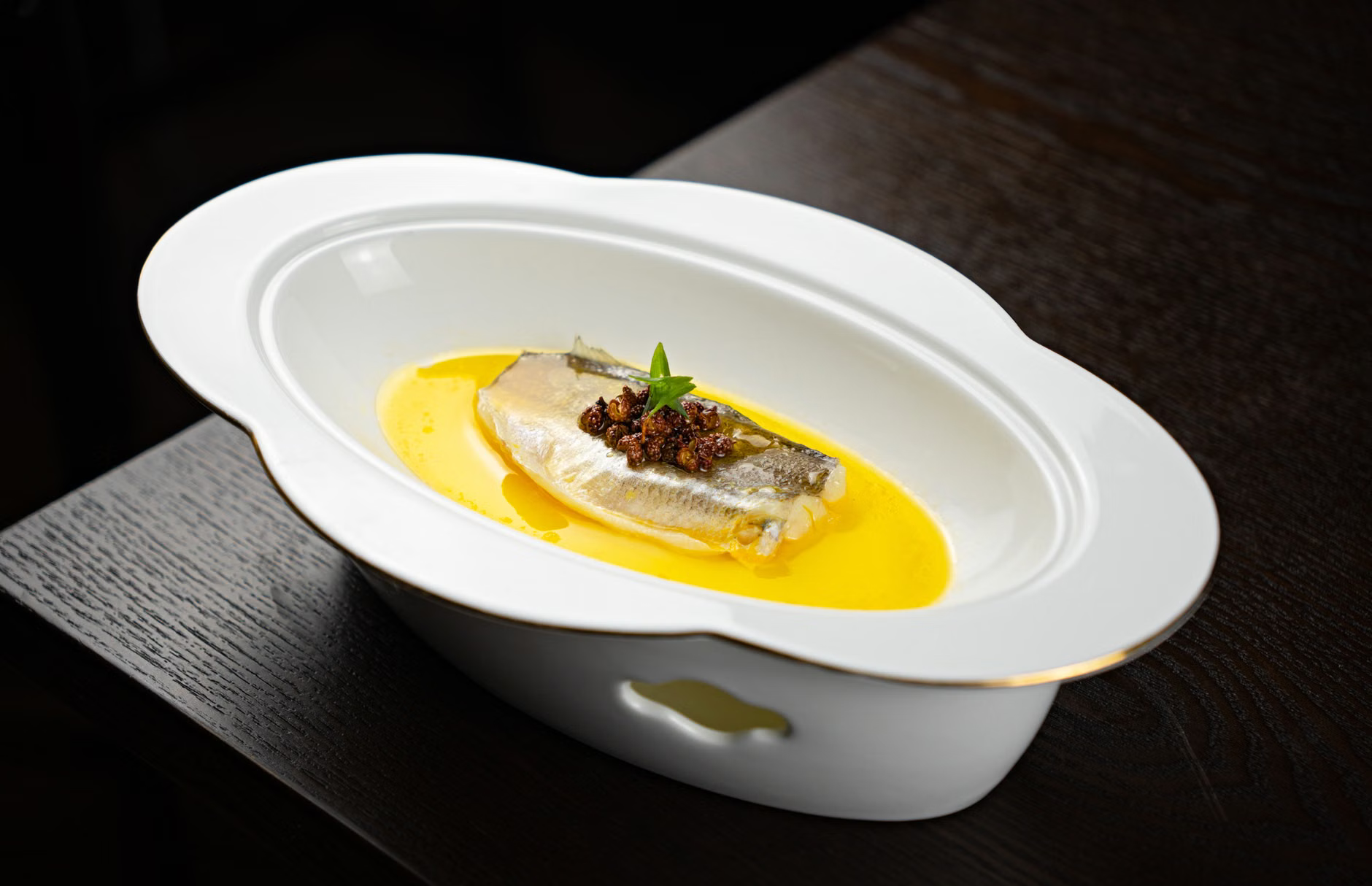 gourmet seafood plated dish
