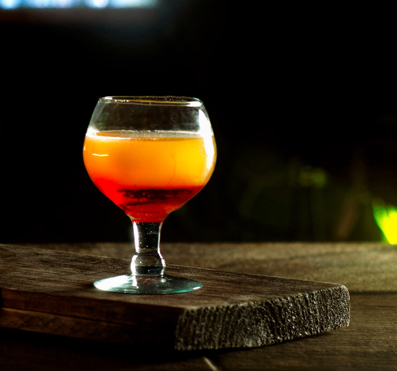 craft cocktail sunset