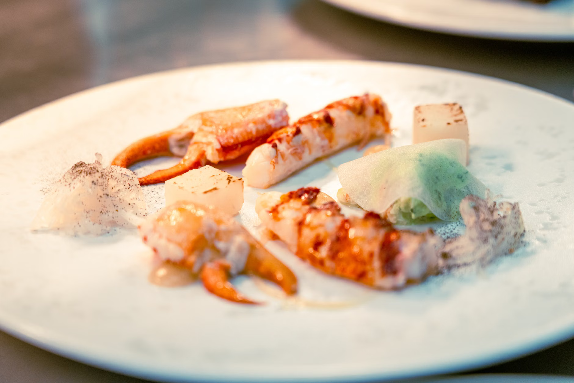 fine dining tasting plate