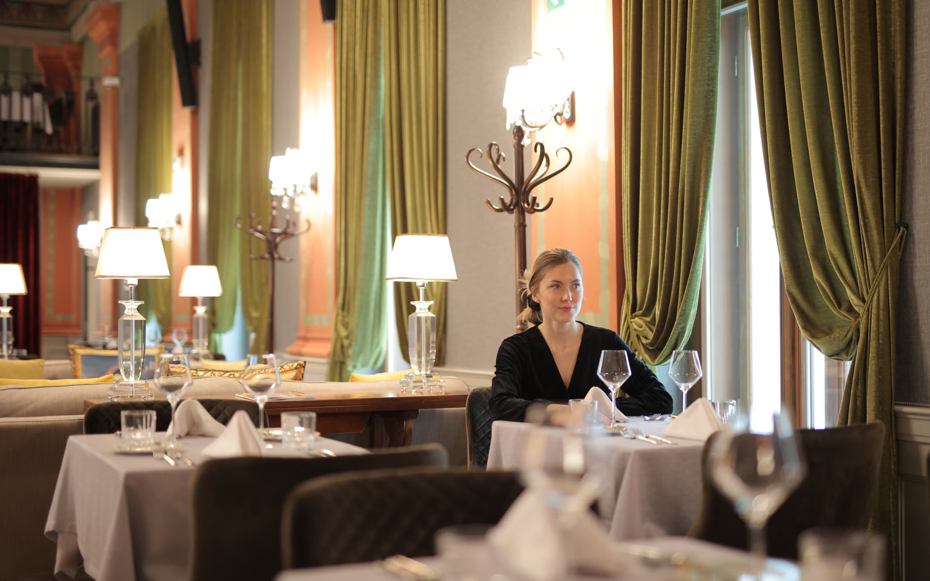 classic romantic restaurant interior