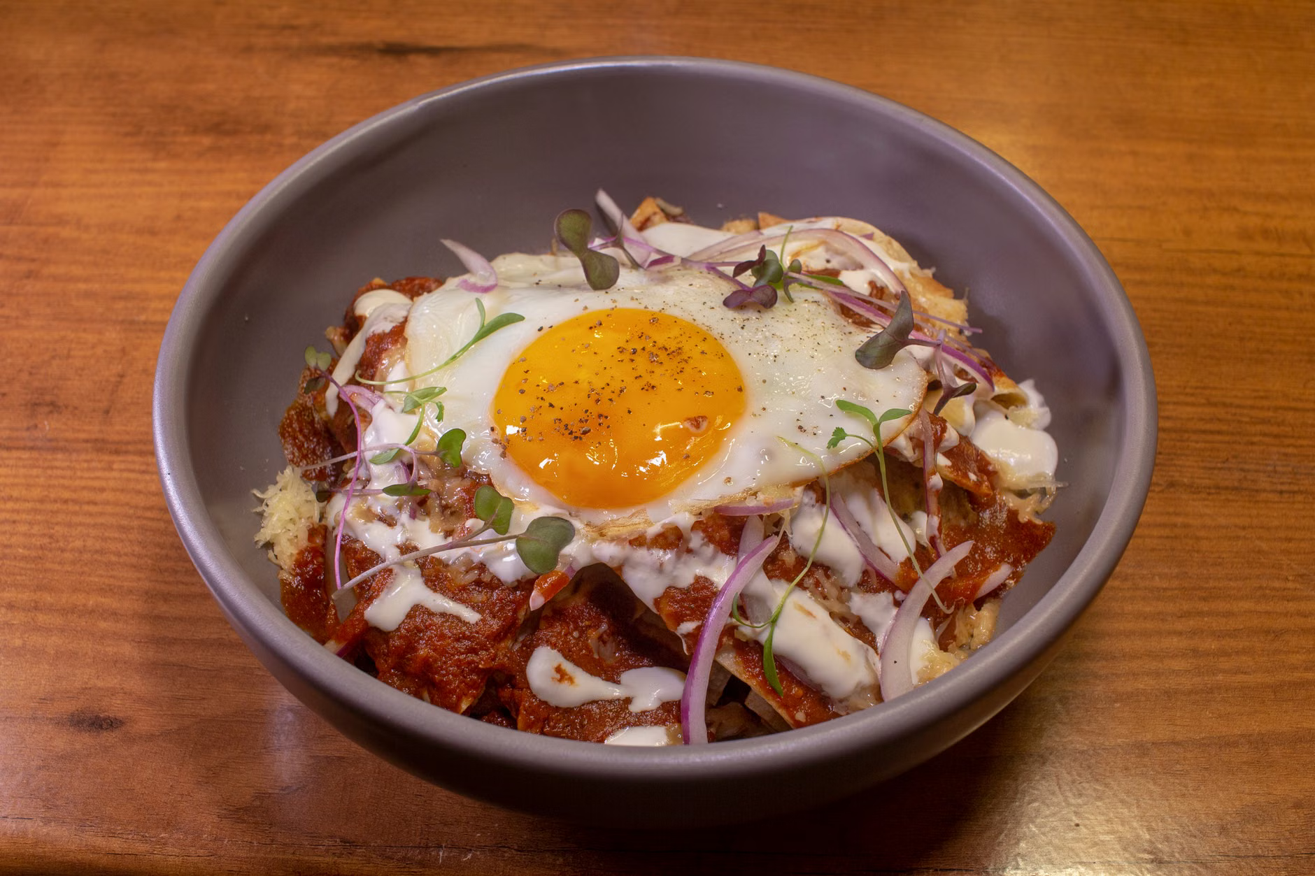 chilaquiles breakfast bowl