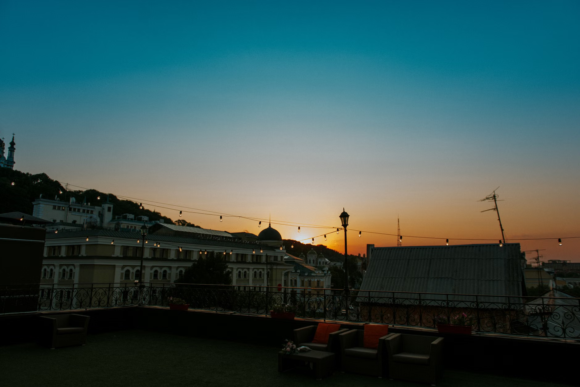 hidden rooftop lounge
